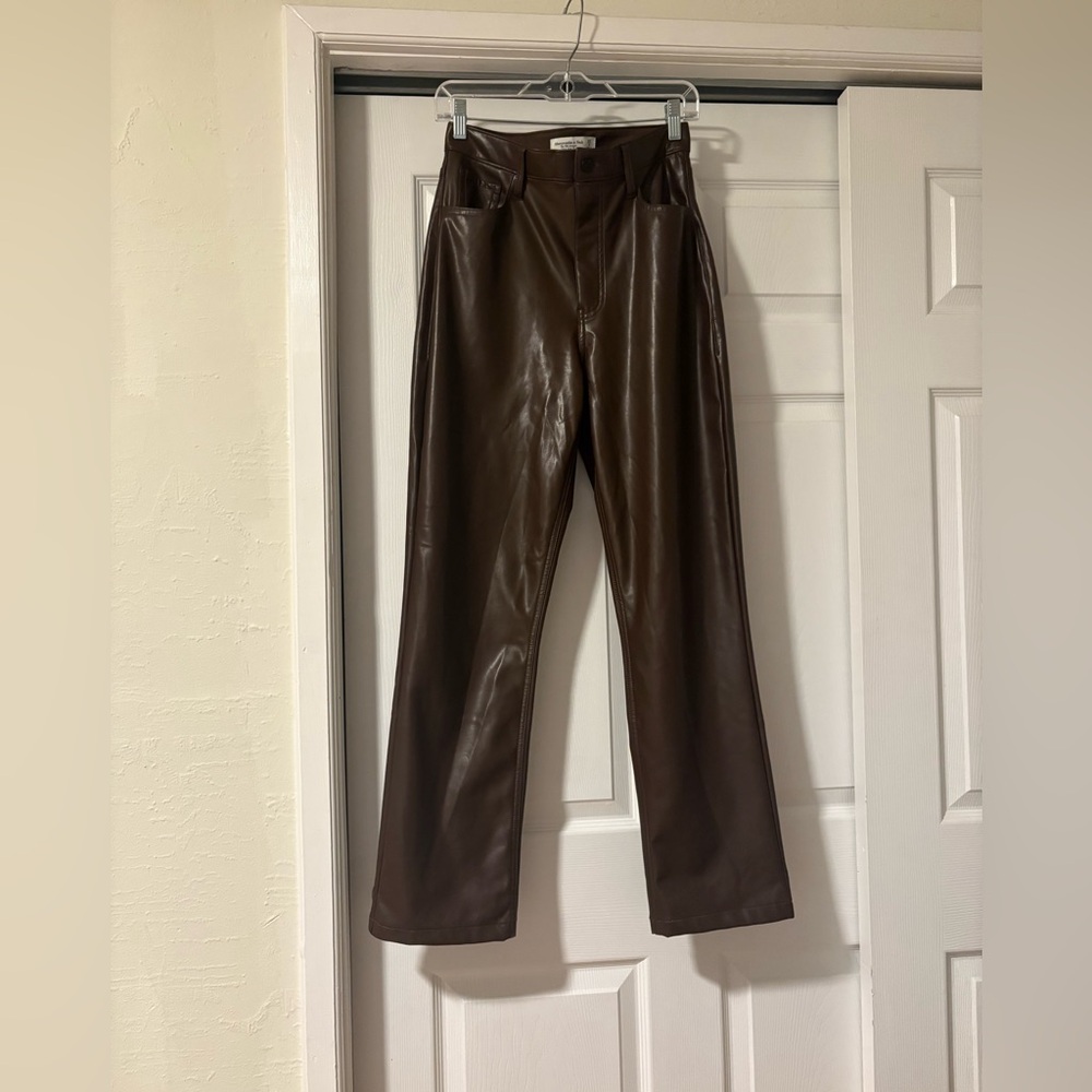 Brown Leather Pants
